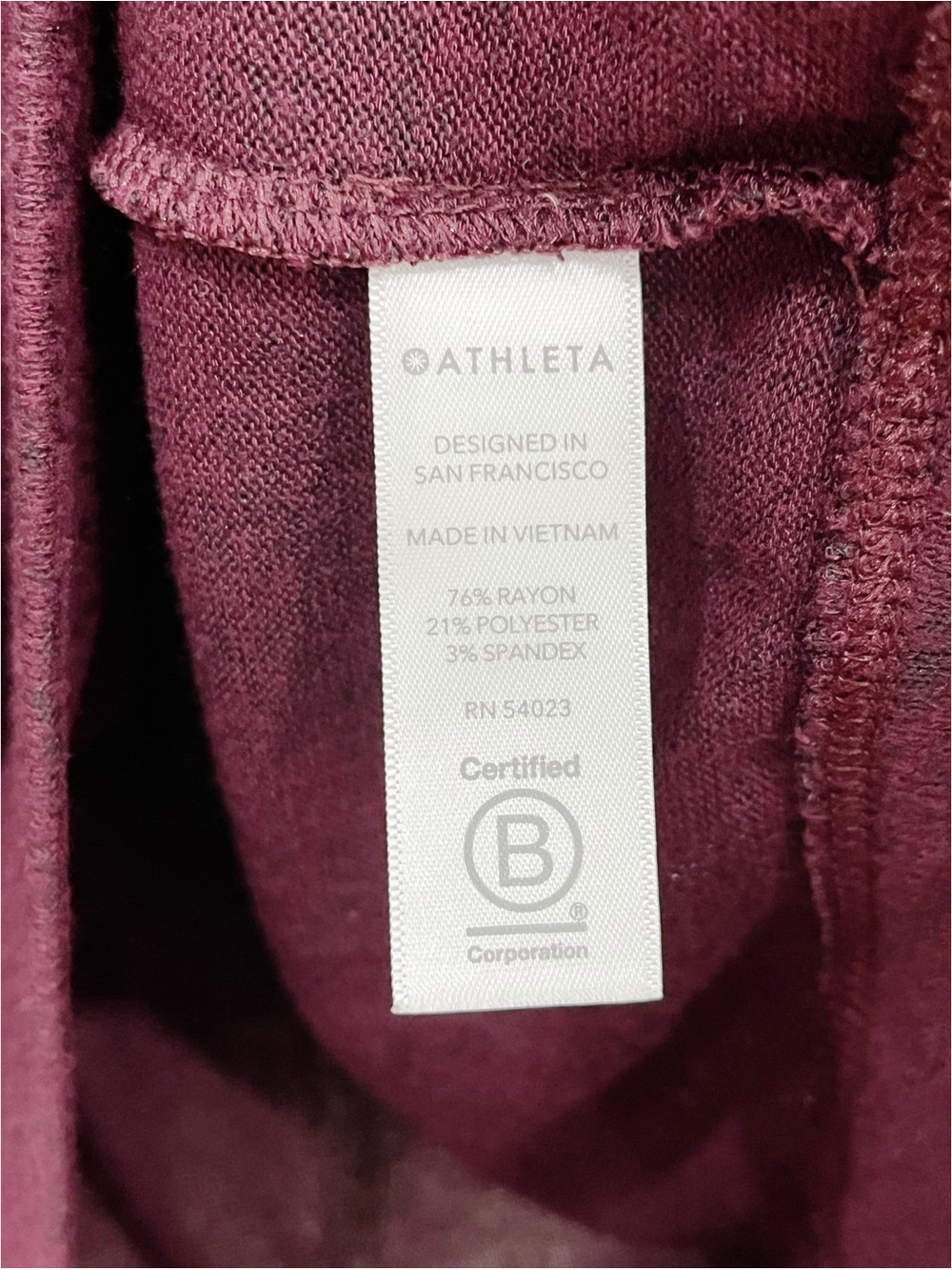 Athleta Burgundy Heather Mindful Soft Pullover Sweater - Picture 8 of 10